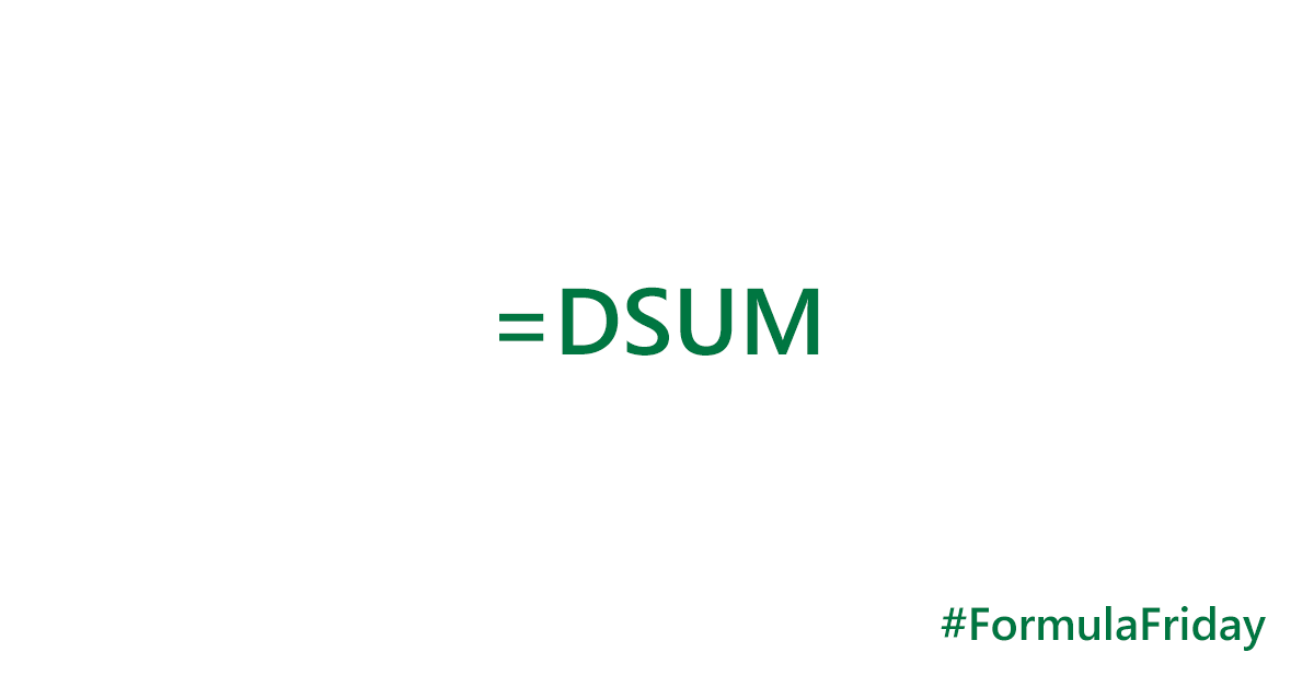 =DSUM function outputs totals for a range of cells corresponding to a list of values you input. 

Use this to calculate your profit margins or even manage your product stock! 
https://msft.it/6019TZwjR