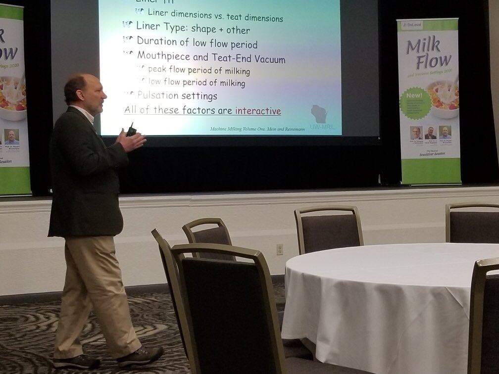 Many thanks to DeLaval for sponsoring NMC's Friday breakfast. Doug Reinemann discusses milking system factors that influence teat health. #nmc20