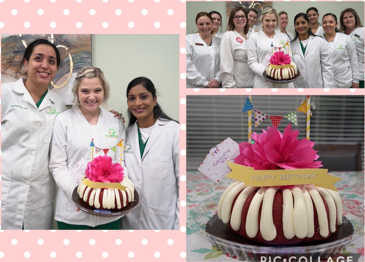DMDGroup's tweet photo. Happy Birthday to our flossy Dental Assistant, Bailee! 🎉
👍LIKE to wish her a Happy Birthday!
#BIRTHDAY #DMDGROUP #CAKE #SMILE https://t.co/hwe0JKDcQl