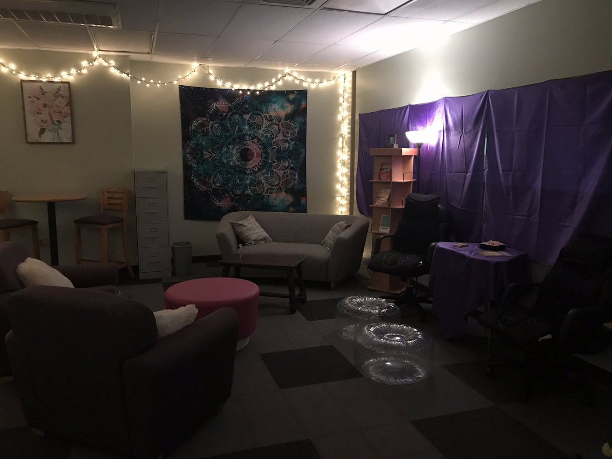 Today’s finally the Grand Opening for our Adult SEL Room @SadlerMeansYWLA !!! #teachercare #SEL #tealroom #yogawall  @MrsWartel @MeansLibrary We 💜 our teachers 👩🏻‍🏫 👨‍🏫 @AustinISDSEL #SaveSadlerMeans