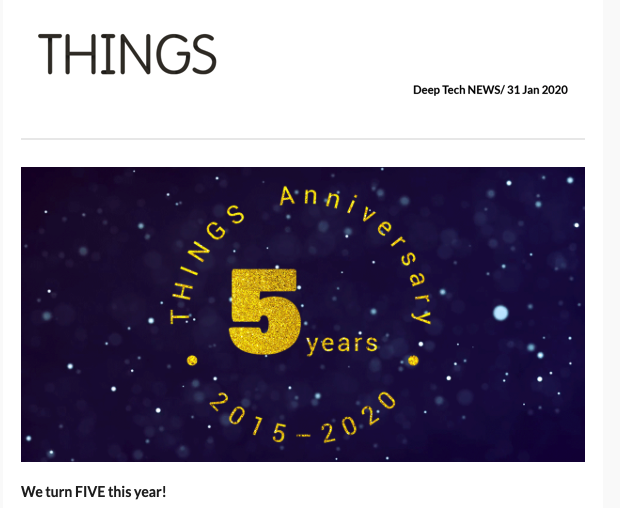 THINGS Newsletter