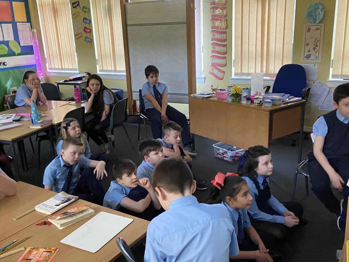 StMarysAirdrie's tweet photo. P5/6 have been studying the world of @roald_dahl during literacy week. Our favourite novel is Matilda. To end our week we are watching the novel come to life! #mediastudy #literacyweek2020 https://t.co/YlItW6TOMU