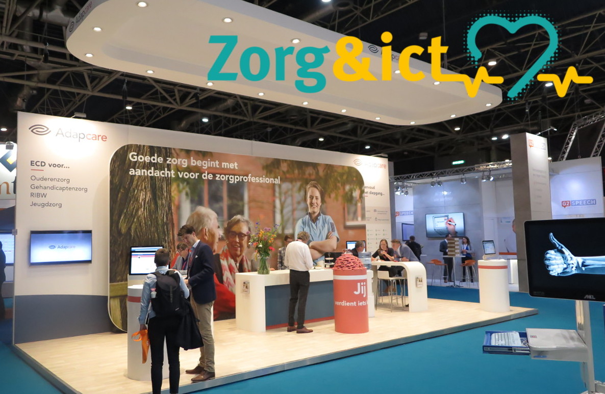 Adapcare's tweet photo. Ook dit jaar staan we weer op de @vakbeursZorgICT, van dinsdag 7 t/m donderdag 9 april in Jaarbeurs Utrecht. Op onze stand (hal 1 stand C046) geven we live demo’s van ons ECD en praten we je bij over de laatste ontwikkelingen. Schrijf je nu in.https://t.co/rG4GfXfG9r https://t.co/yelJRSTsER