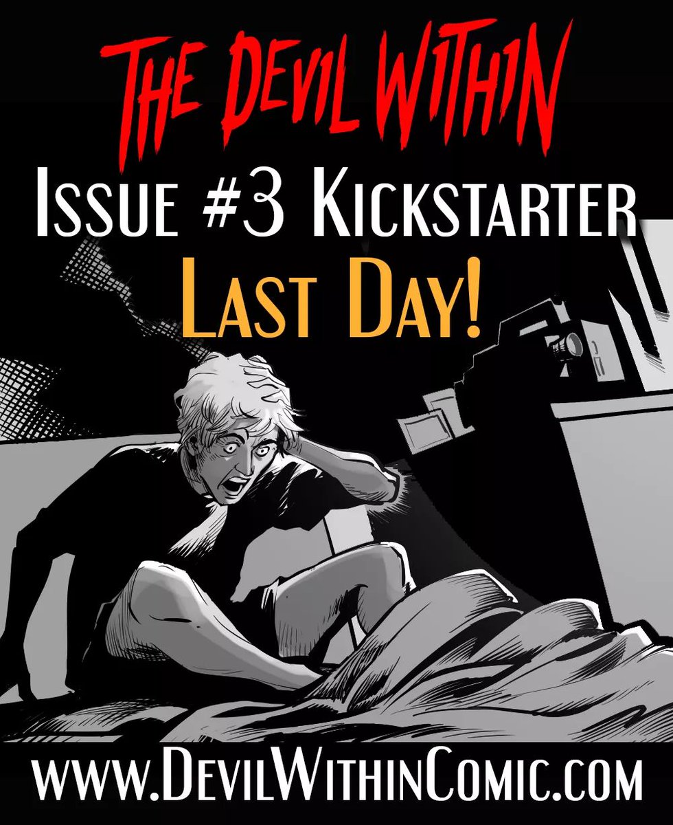 Devil_Within_'s tweet photo. ‼️THE LAST DAY!‼️
Our Kickstarter for Issue #3 ENDS TONIGHT at 11:59 EST! Issues #1 &amp; #2 are also available to be added on to your rewards! Thank you everyone for your support!
https://t.co/1K1W33exAc

#Comics #comicbooks #indiecomics #NCBD #horror #crowdfunding #Supernatu https://t.co/gmfoA9X3d1