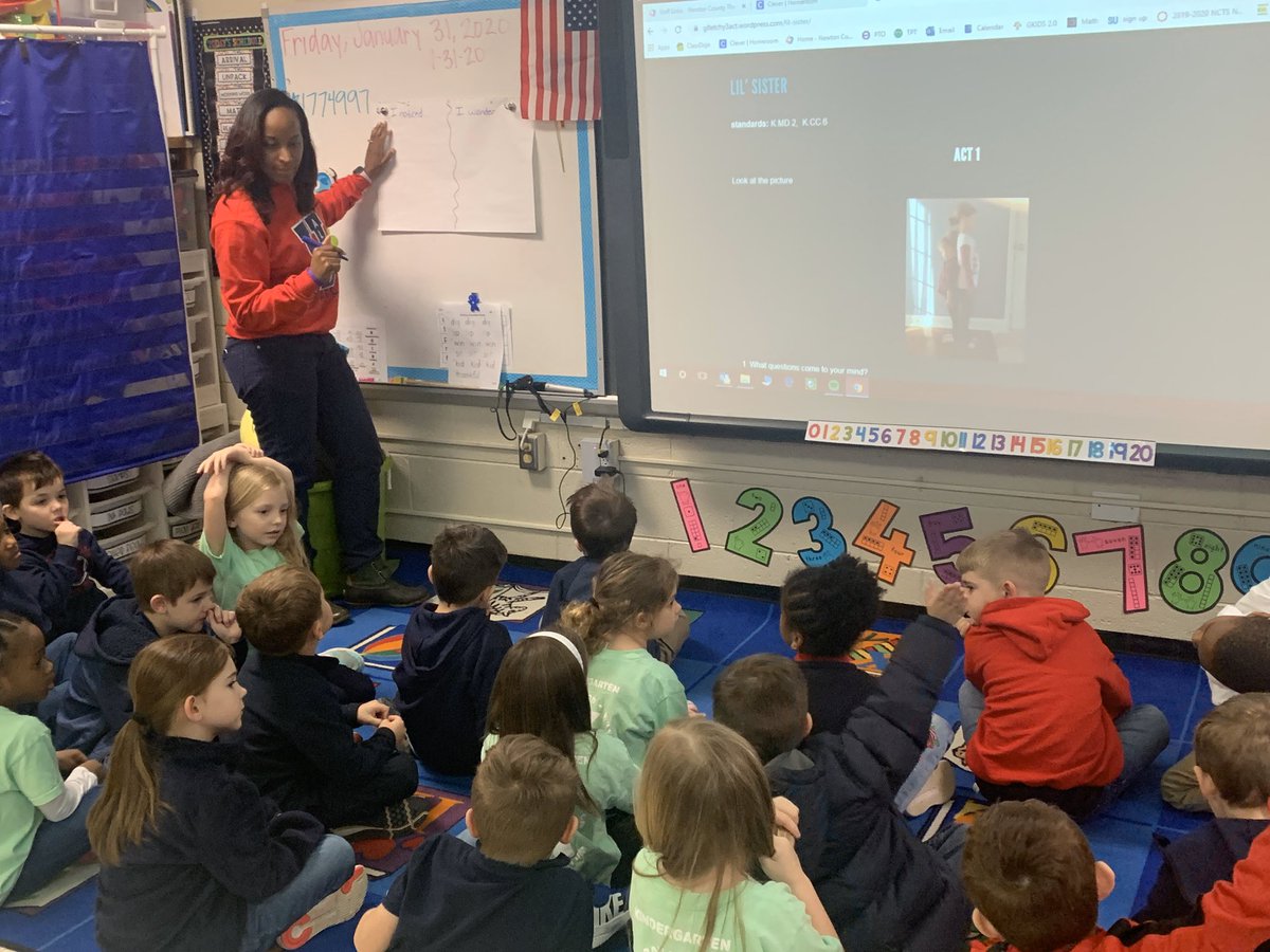 katiesauls1's tweet photo. Our favorite mathematician is back! 3 Act Task with @Math_w_McKnight #threeacttask #3acttask #bettertogether https://t.co/kpg0oQQAZy