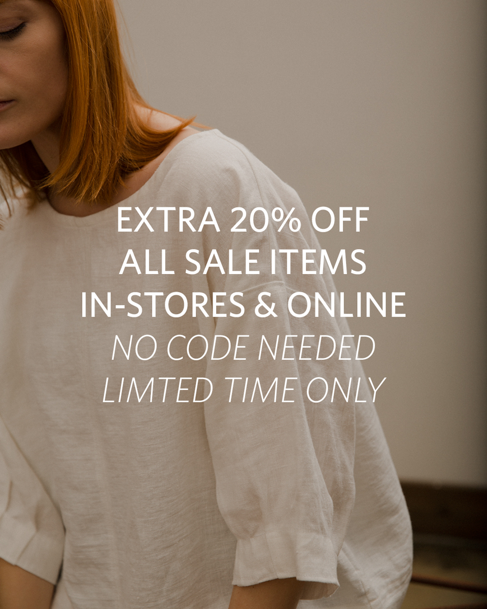 Extra 20% off all sale items - shop the sale in stores and online for a limited time only, no code needed | stilllifeboutique.com