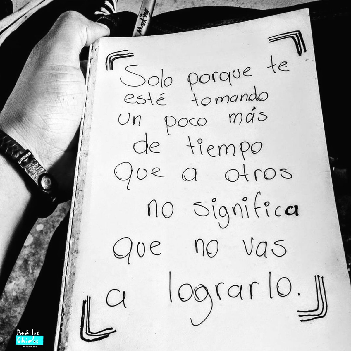 AcaChidos's tweet photo. Solo porque te esté tomando más tiempo que a otros, no significa que no vas a lograrlo. 🔥😎 https://t.co/R4IzTNW59y