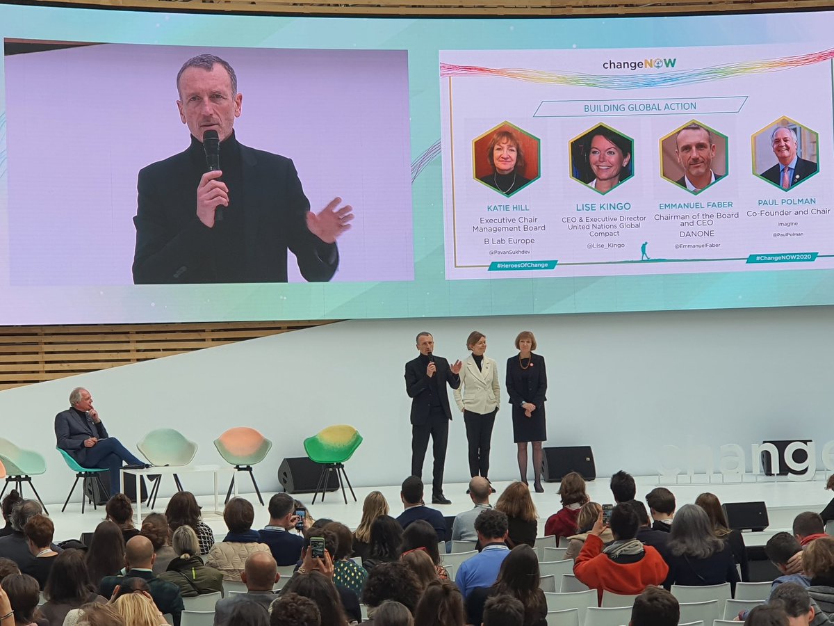 c_puiseux's tweet image. "Plus d'excuses pour ne pas intégrer les #ODD dans la stratégie de l'entreprise" @EmmanuelFaber pour le lancement du nouvel outil #SDGActionManager qui sera utilisé chez @Danone avec @PaulPolman @Lise_Kingo à  @changeNOWsummit