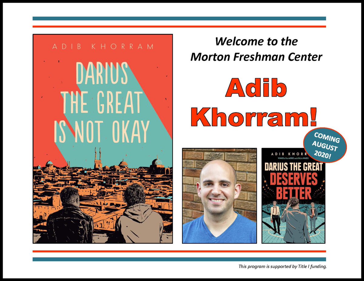 Very special guest in the FC Library today! #mortonpride @adibkhorram
