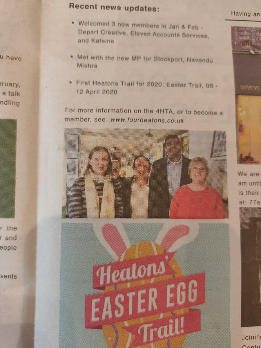 NavPMishra's tweet photo. Delighted to receive 1st edition of @HeatonsPost. Packed full of local community news & events, and my meeting with @4HTA is also reported. Well done to the editorial team and looking forward to the next edition https://t.co/SorJVI3Z5e