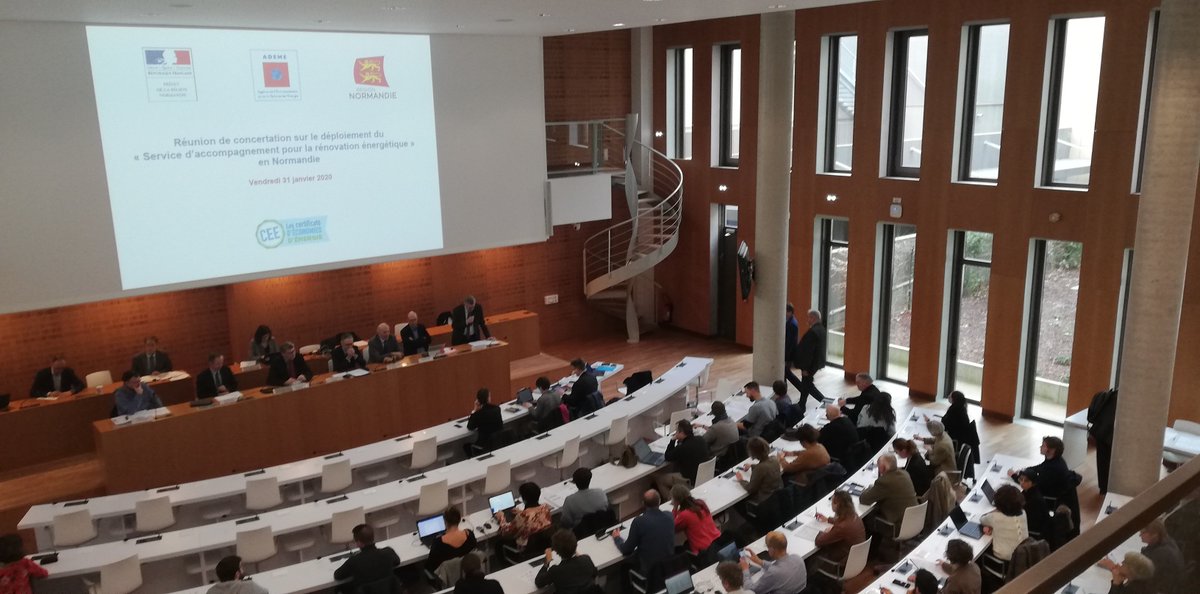Prefet76's tweet photo. Réunion de concertation avec les #collectivités, co-animée par le secrétaire général aux affaires régionales @Prefet76, l'@ademe & @RegionNormandie
➡️ Mise en place et déploiement du service d'accompagnement à la #rénovation #énergétique en Normandie #programmeSARE https://t.co/MAETXjNh4B
