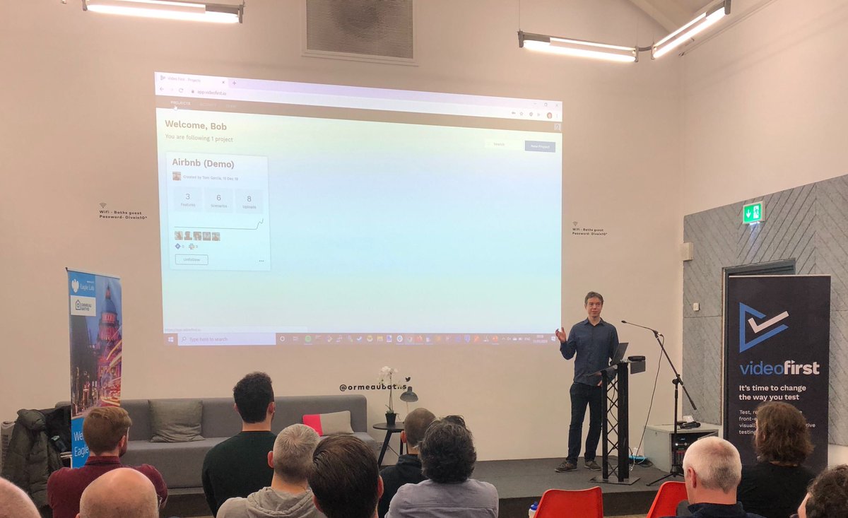 Thanks everyone who made it to official launch of Video First! Fantastic talk by <a href="/theppito/">Peter Pito</a> &amp; great to see everyone. Thanks to <a href="/ormeaubaths/">ormeaubaths</a> for providing venue &amp; <a href="/rootandbrancho/">Root & Branch</a> for delicious coffee! If interested in a demo or chat, ping me or get in touch videofirst.io
