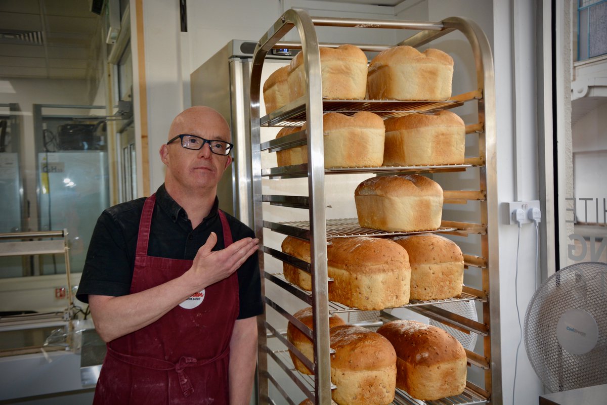 Another batch of delicious freshly baked bread. Come get some for yourself here at The Kitchen. Did you also know we are selling our bread <a href="/WindmillCoffee_/">The Windmill Coffee Shop</a> now too (just down the road next to the Town Hall.) 🍞🍞🍞 #Stockport #cafe #bread #bakery