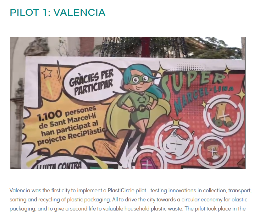 circbiocarbon's tweet photo. The #PlastiCircle pilot already finished in the city of #Valencia. More than 1,100 neighbours 🧑🤝🧑 participated in it!
Big thanks to all those involved!
👉Check the video wrapping up the pilot: https://t.co/jXGQLAeRKy
More info coming soon!
#H2020 #Reciplastic #CircularCity https://t.co/ifKbJATjmT