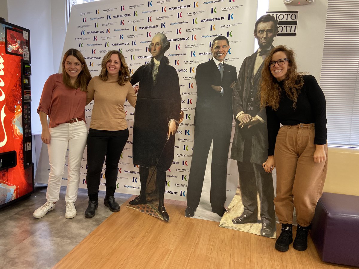 Nuestro equipo tuvo la suerte de "conocer" a estos famosos durante su visita a la escuela Kaplan International de Washington, D.C. ¿Los reconoces?
