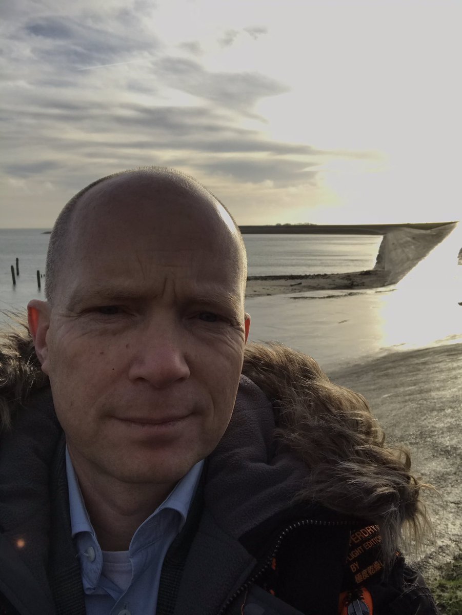 Vandaag op Texel de dijk die mij bij oplevering en overdracht Waddenzeedijk Texel #hohohoogwater #mijndijk