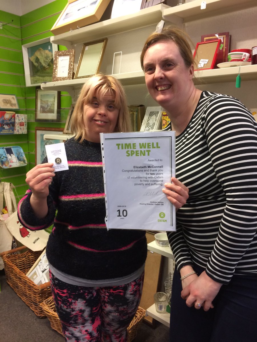 OxfamHexham's tweet photo. Congratulations Elizabeth
10.yrs volunteering with Oxfam Hexham 👏👏👏
We are so lucky to have you! 🥰#volunteering #rewards #awards #Hexham https://t.co/0pYSMVNulF