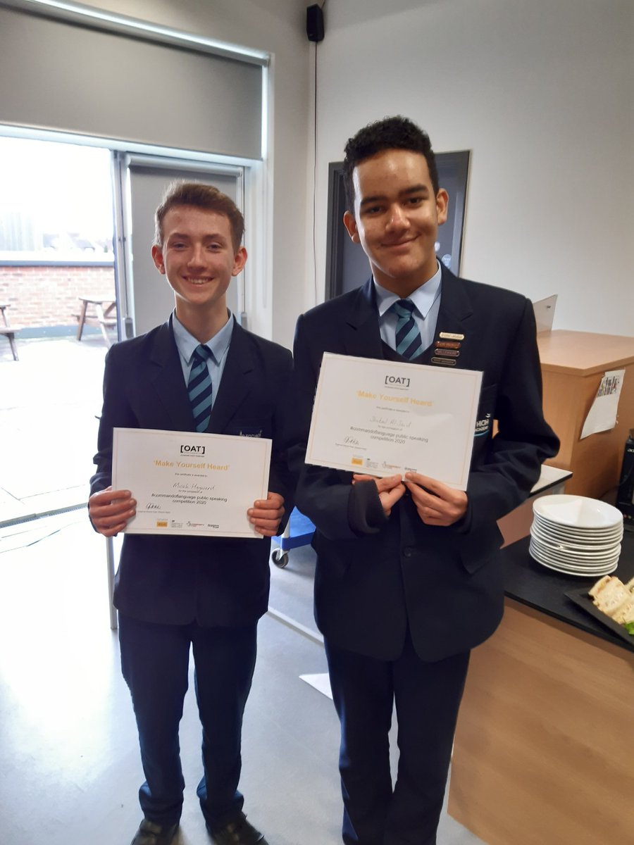 iwill_ormiston's tweet photo. The lads represented @FleggHighOA in 'Make Yourself Heard'! Micah and Shakeel both spoke about important issues, from persecutions of minorities and the #Holocaust 🙌 #iwill
#iwillfund #iwillormiston #commandoflanguage #publicspeaking https://t.co/k1isL5i4lc