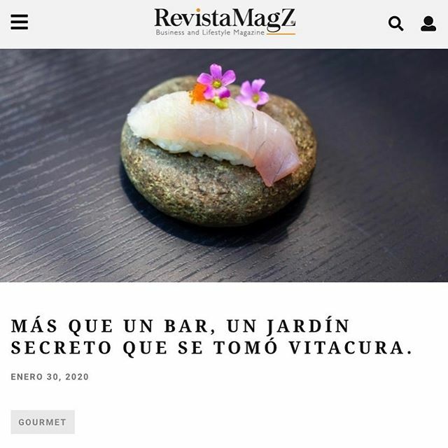 Muchas Gracias <a href="/revistamagz/">MagZ</a> por destacar lo que estamos haciendo en el @barjardinsecreto, con nuestra apuesta por la cocina relajada junto al chef @fjmandiola “La ambientación del taquillero Bar Jardin Secreto, traslada al cliente por bosques y jardines … ift.tt/2UcAZFF