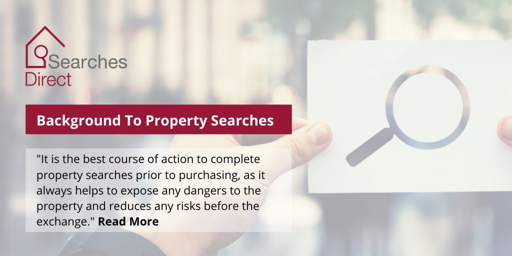 Why are property searches important? Read More, searchesdirect.co.uk/background-to-… 
#realestate #property #properties #housing #schemes #occupiers #investmentproperty #homeowners #clients #partners #mortgage #conveyancing #propertylaw #propertysearch #searches #home #regulatedsearches