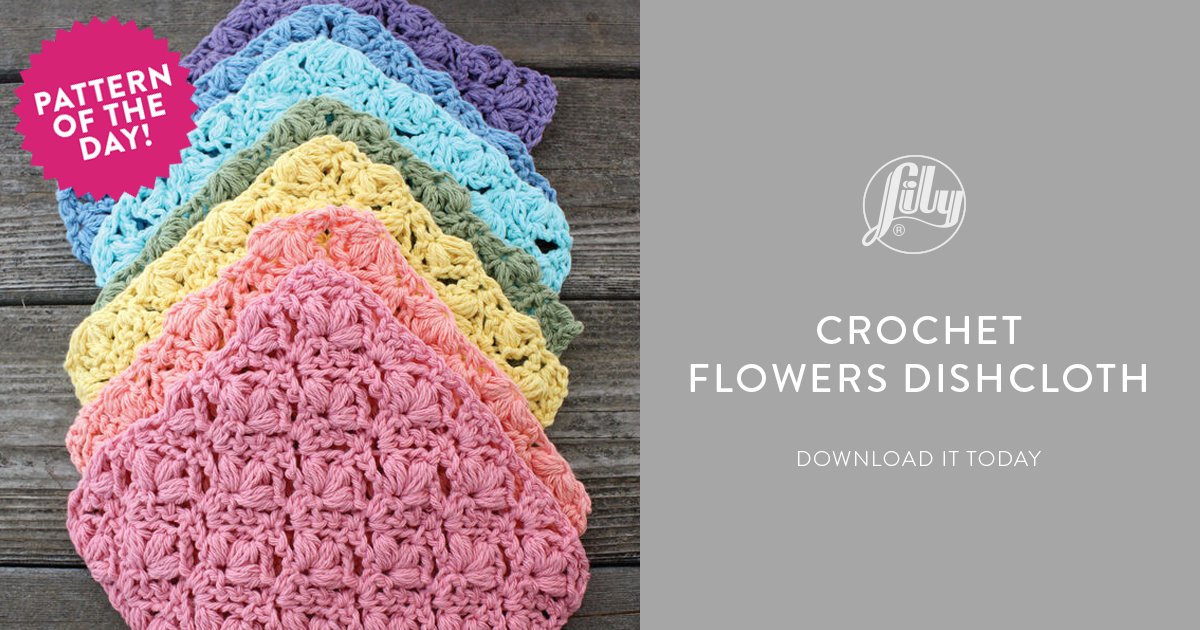 #Crochet an easy-to-make set of these vibrant #dishcloths and add a little brightness to any #kitchen.
Get the pattern of the day: bit.ly/2OcC2Br
#LilySugarnCream
