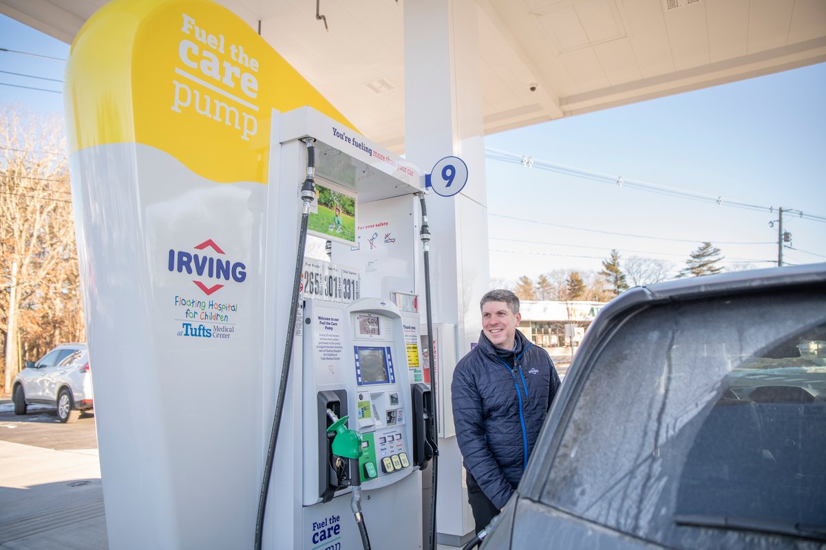 TuftsMedicalCtr's tweet photo. MT @irvingoil: At #TheIrving in Pembroke we’re donating 4¢ from every gallon purchased from our new #FueltheCare Pump to @TuftsMedicalCtr in the form of fuel gift cards. It’s never been easier to give back & help local families travelling for medical care. https://t.co/JP5B9jGuR5