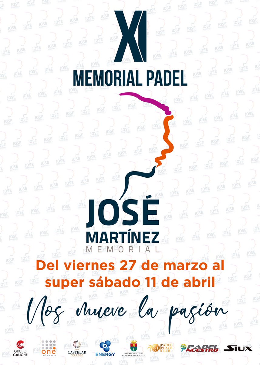 Aqui tenemos el adelanto del cartel del XI Memorial Jose Martinez