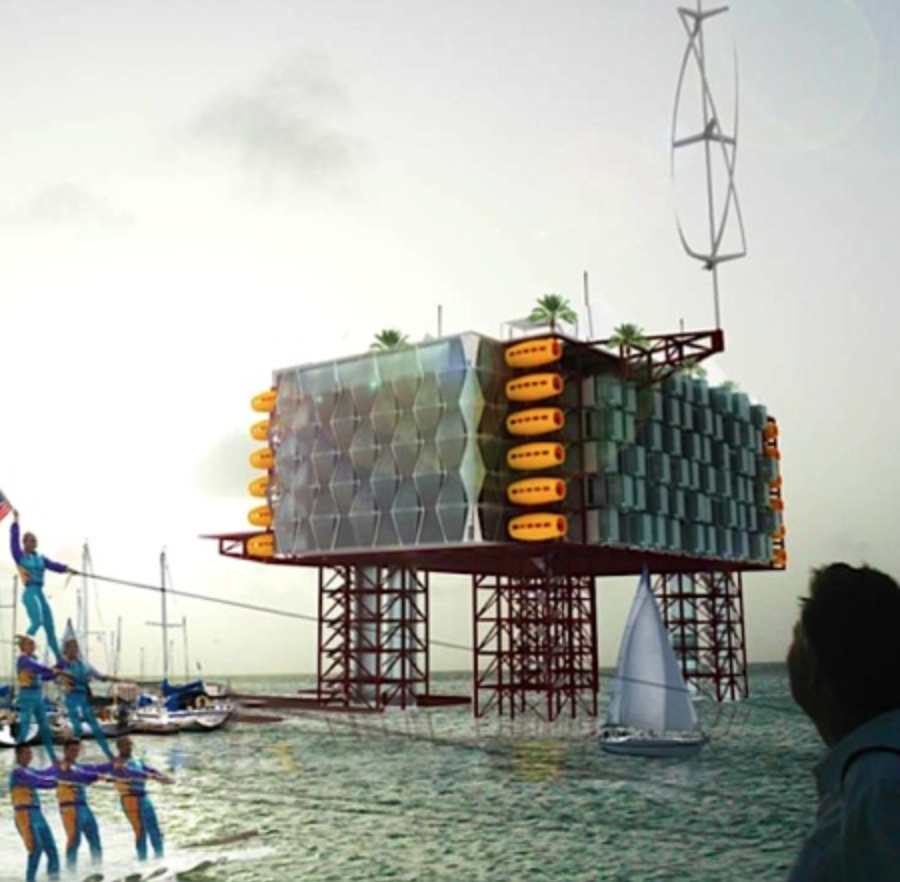 Our 2008 Winner, the Oil Rig Resort, by Morris Architects comprised of transforming decommissioned oil rigs in the Gulf of Mexico into a resort and spa, that uses its own energy to run itself. Photo by Morris Architects.
#RadicalInnovationAward #RIA20