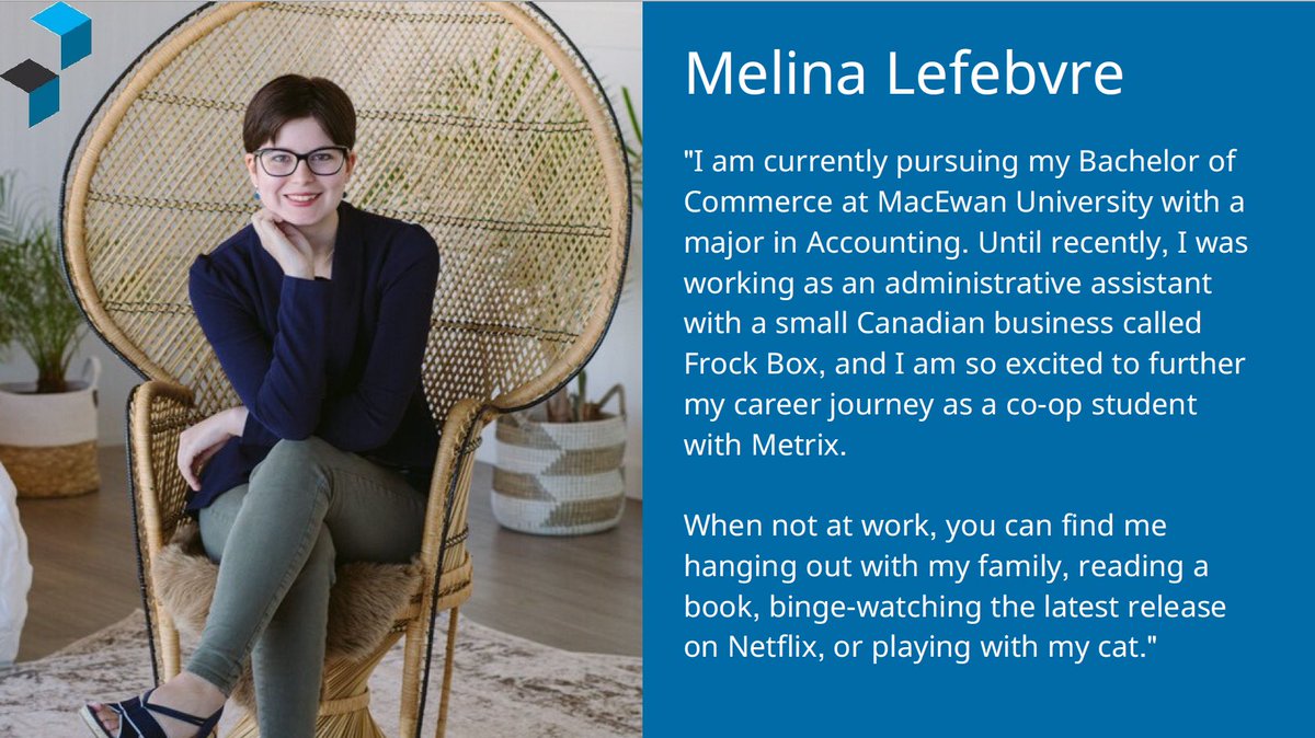 metrixgroupllp's tweet photo. We're so excited to introduce you to Melina and Erin, who recently joined the #Metrix Group #team in Edmonton! Check out a bit about them below. https://t.co/vlJgh4mTBf
