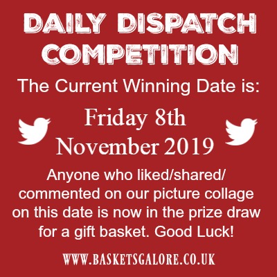 BasketsGalore's tweet photo. We have the winning date in November - good luck everyone! 🤞 #pickusawinner https://t.co/w8v64kKWno