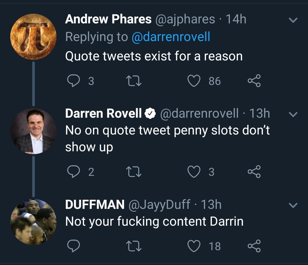 I'll give Darrell a pass here for not violating rule number 1