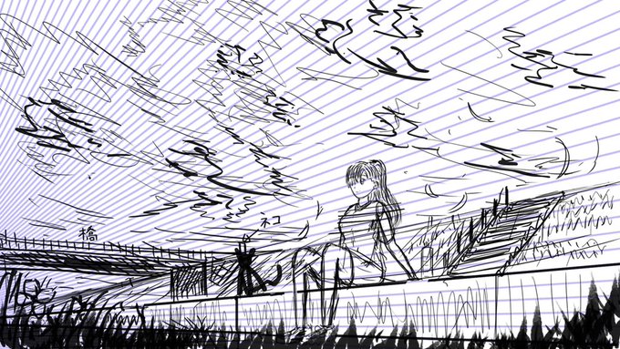 何となく想像でラフを描きました! 