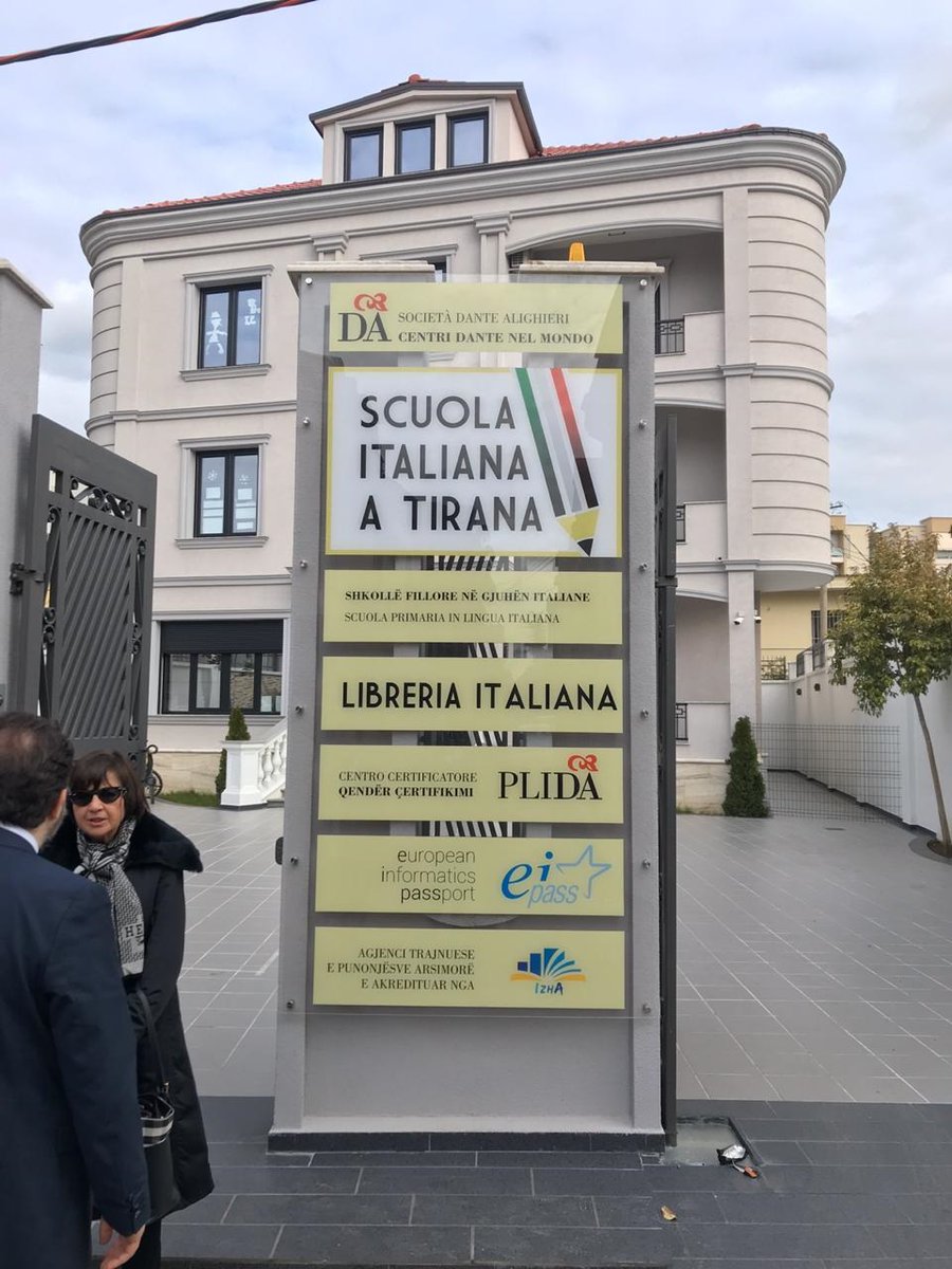 la_dante's tweet photo. #31gen e #1feb: "Italiano LS in Italia e Albania" presso @ScuolaTirana primo #CentroDante 🌍. Saluti istituzionali Amb. #FabrizioBucci @ItalyinALB e @LemmaAndrea @la_dante. Con #DCorrias, #BDAnnunzio, @PVecchio, #ASula #UniTirana, #MSantipolo @UniPadova e #GPierini @almaedizioni. https://t.co/2FOezMZ15c