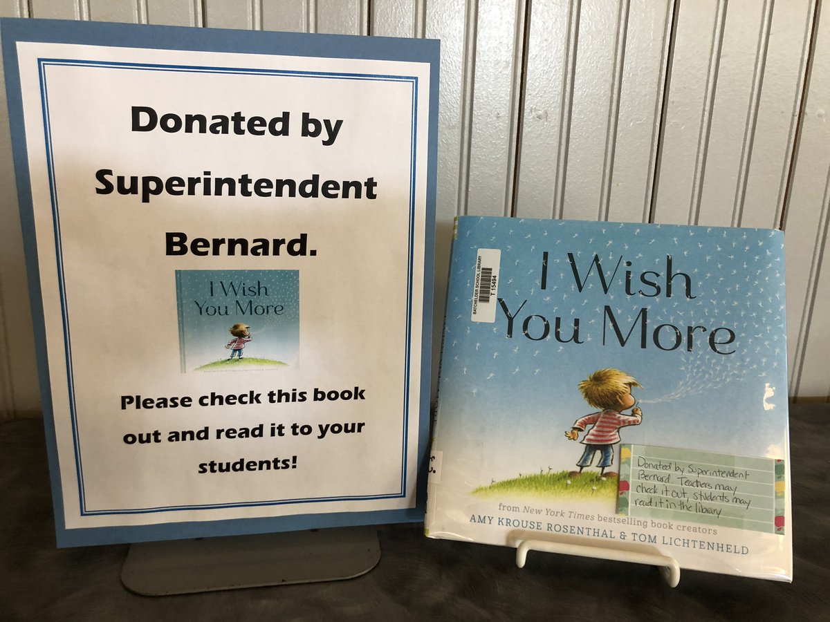 BatchLibrary's tweet image. Thank you Superintendent Bernard for the awesome book! The Batch Library loves it!