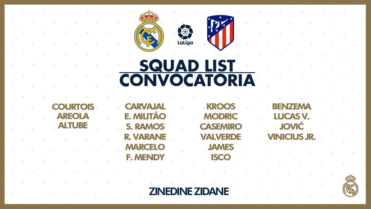 RMadridUpdateID's tweet photo. Pemain yg dibawa madrid buat ngelawan madrid. Yg menang yaa pasti madrid yg asli lah..
#NoHazard again :( https://t.co/tYCWXq7xxi