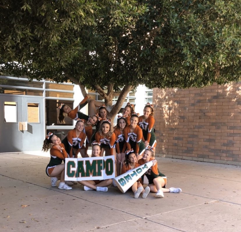 campo_cheer's tweet photo. STATE is Tomorrow!! Come out to Chase Field to support coyote cheer at State! We perform at 1:00, admission is $5 with student ID #aiastate @CampoStudentSec @CVHSYotes https://t.co/xsWE0Vk1kL