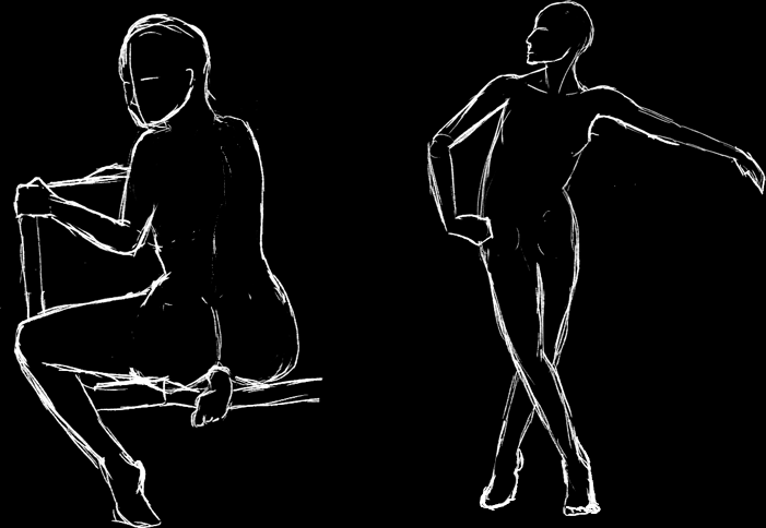 Chief_Duncan's tweet photo. Everyday one drawing for practice - Day 39 - Today i only got the time for pose practice and not the next big project https://t.co/4534YIwd9R