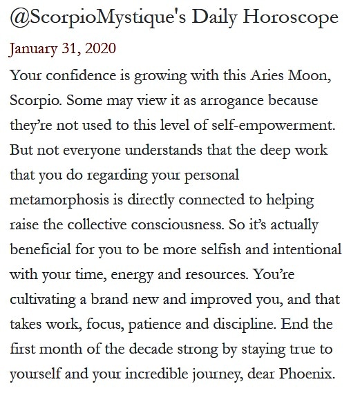 #SMscope 1.31.20 ♏️❤️✨ written by @dossevia #TeamScorpio #Horoscope #Astrology 🦂 #ScorpioMystique