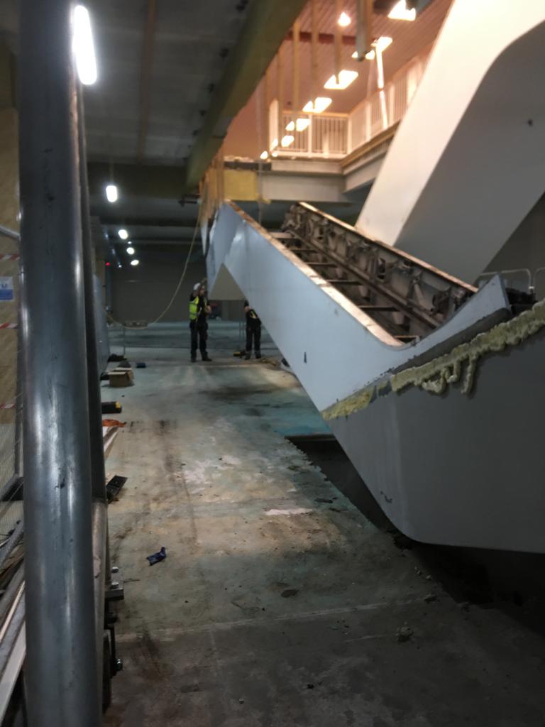 spatial_oe's tweet photo. And just like that, the escalators are gone!

Work is progressing at a fantastic pace on the prestigious Techniquest project.

@DAY_interiors 

#fitout #refurbishment https://t.co/Mz6KdfqTwr