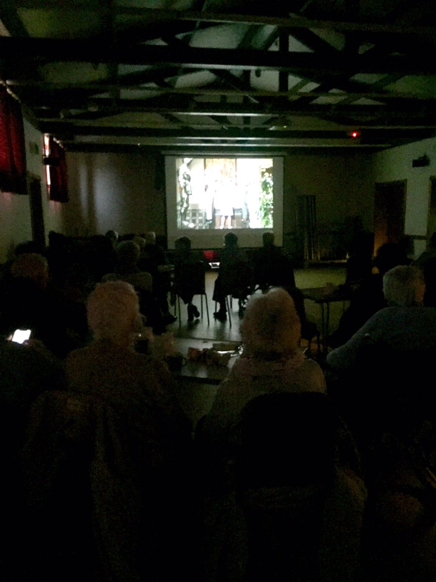 ElissaWilson9's tweet photo. Singin In The Rain a wonderful choice for our first @dementiapwick screening in our new venue St Quivox church hall.  Great turnout and everyone’s loving it. @Julie_Twaddell @brownjulie04 @pennyb006 #dementiafriendly #communitycinema https://t.co/TiA7UnpNVa