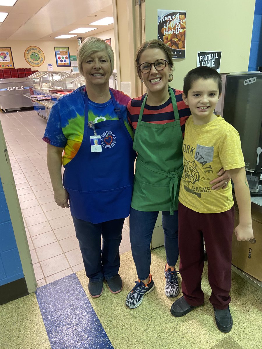 Surprising our cafeteria workers with snacks from our coffee cart #happybdayberesford