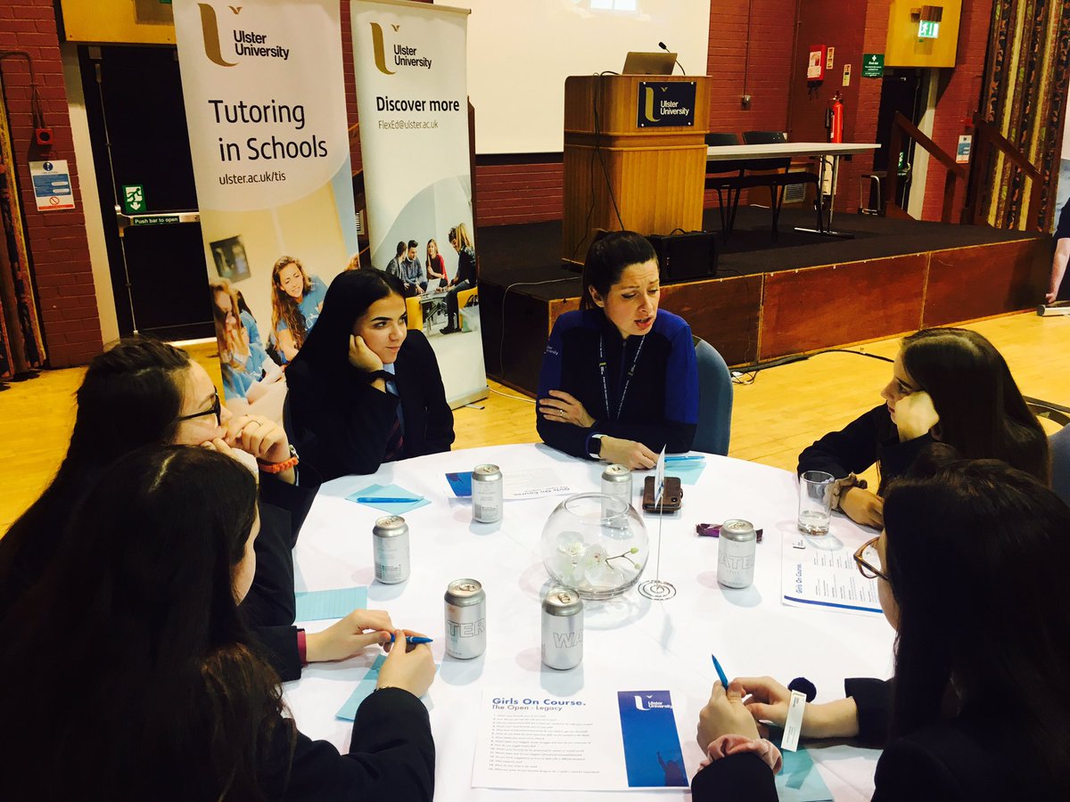UlsterFlexEd's tweet photo. #SchoolPartnerships It's a pivotal time for Year 10 pupils selecting GCSE's and future choices... great to have so many insights from our female professionals, alumni and students today with 'Girls on Course' supported by @RandA @KariseKc at Coleraine Campus https://t.co/AjkNxFRq67