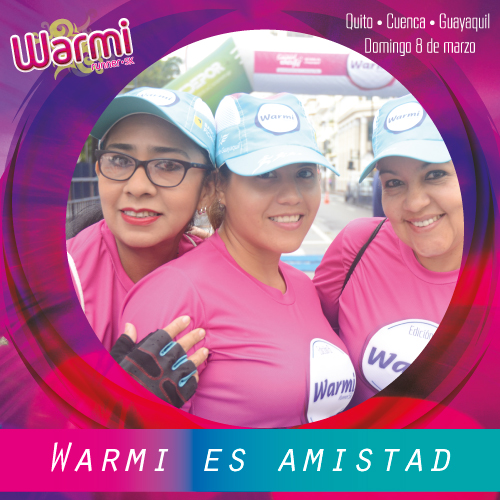 #WR5K ES AMISTAD. ¿Qué representa para ti? Domingo 8 de marzo 2020 #Guayaquil #Quito #Cuenca #WarmiRunner5k 😊🏃‍♀️