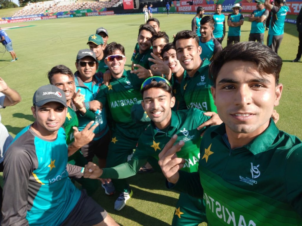 Babar Azam Pakistan U19 Team All The Way I Am So Proud Of You Boys For Winning The Quarter Final Of U19 Cwc One Step At A Time Boys Bring