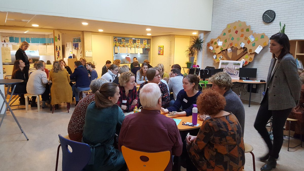 Inspirerende ideeën van personeelsleden tijdens de studiedag Quadraten. Vertel vooral dat we een prachtig vak hebben. Je kunt dat niet vaak genoeg roepen. Nu samen aan de slag met het uitwerken in concrete plannen.