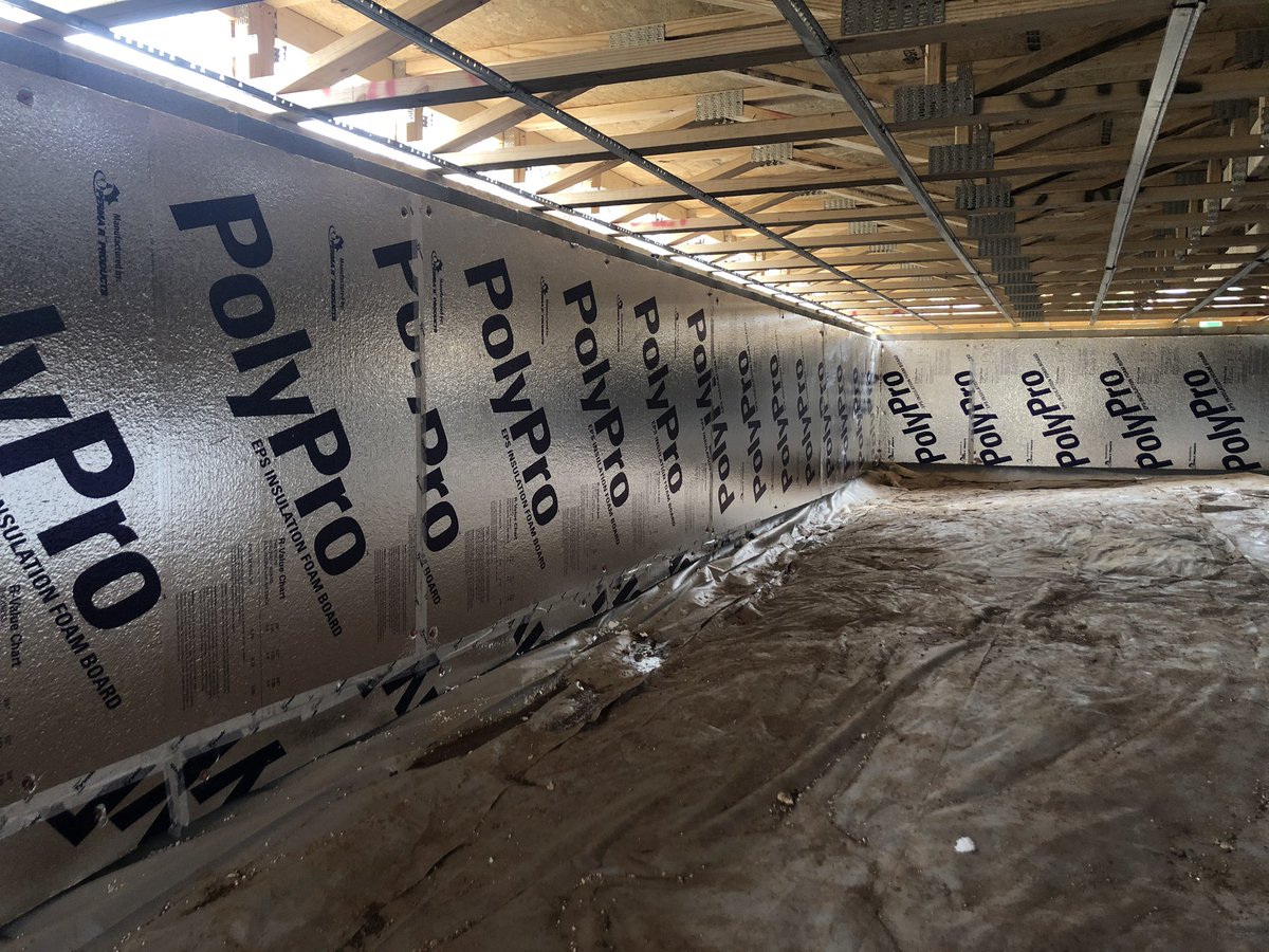 MarkBarron_'s tweet photo. Foundation walls are up, crawlspace walls are insulated and capped with the first floor. Walls getting framed up today at the #skinnyduplex !
Progress at the #duplexandSIP job site! https://t.co/AJLYzm0mZ3