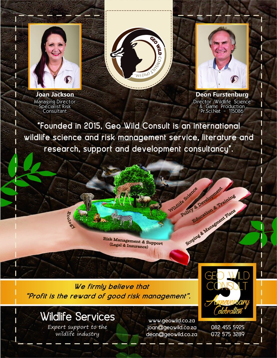 GeoWildConsult's tweet photo. We celebrate our 5 Year Anniversary!!! https://t.co/i0ZrwzfYGf