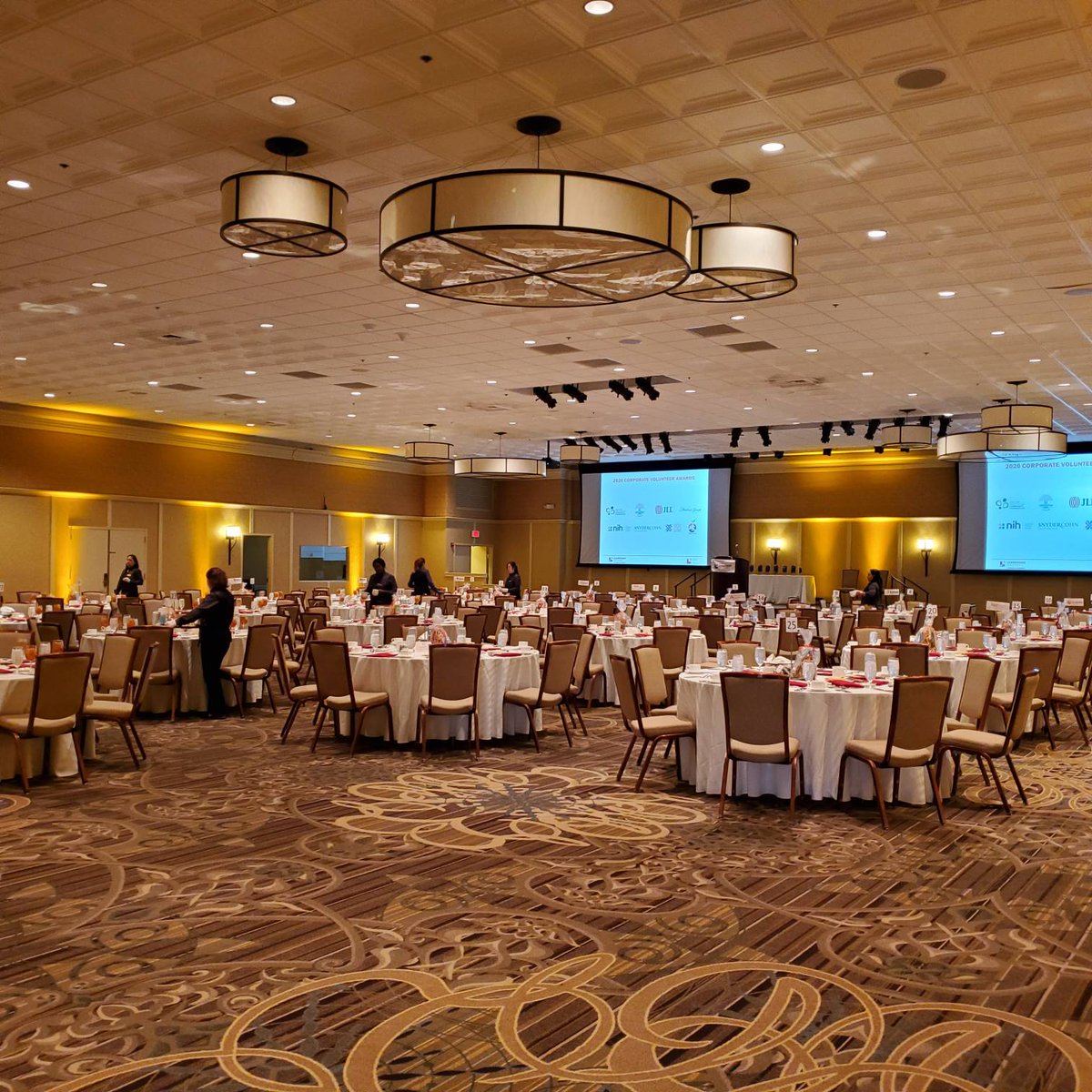 LeaderMontMD's tweet photo. We're almost ready for today's #2020CVALuncheon! These great "Bear Necessities" centerpieces were donated by Theresa Testoni and will benefit Thriving Germantown. #30YearsofLM #CorporateVolunteerism https://t.co/Gp45I5XHAs
