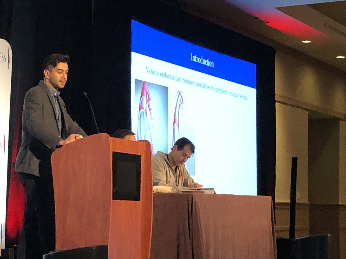 ColemanDM_vasc's tweet photo. Propensity matching of @VascularSVS #VQI data - #athrectomy assoc w/ improved 1y fem-pop primary patency compared to angioplasty; no difference in clinical outcome (although athrectomy rarely stand-alone). More work needed - From @YaleVascular’s @arash_fere and team. #VESS2020 https://t.co/pe4STOjm8p