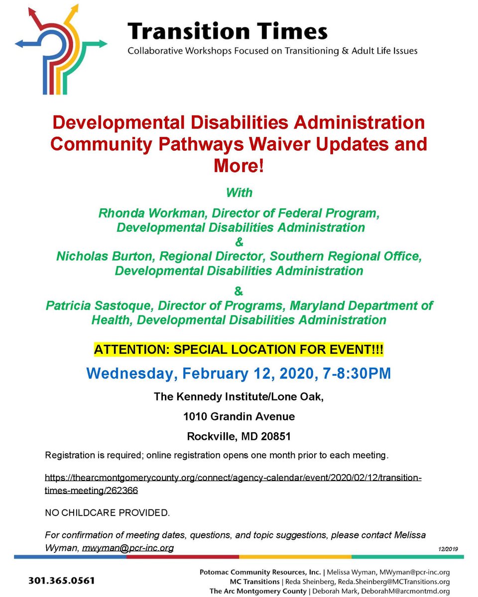 Transition Times flyer